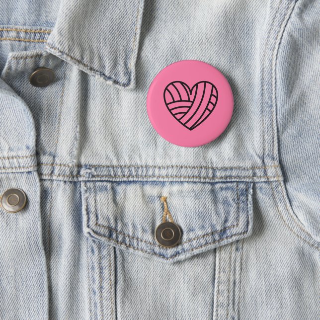 Yarn Heart - Handwerk Button (Beispiel)