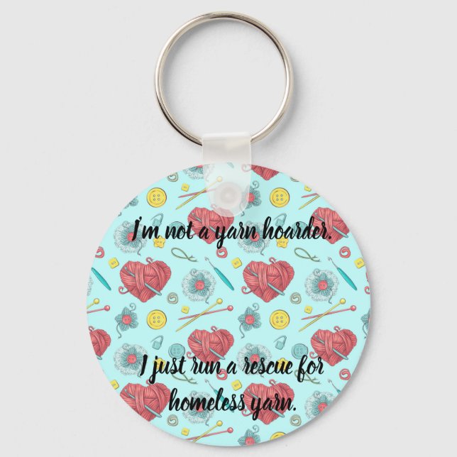 Yarn Hoarder Schlüsselanhänger (Vorderseite)