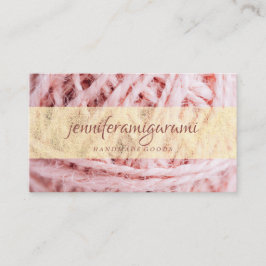Yarn Knitter Crochet Craft Visitenkarte