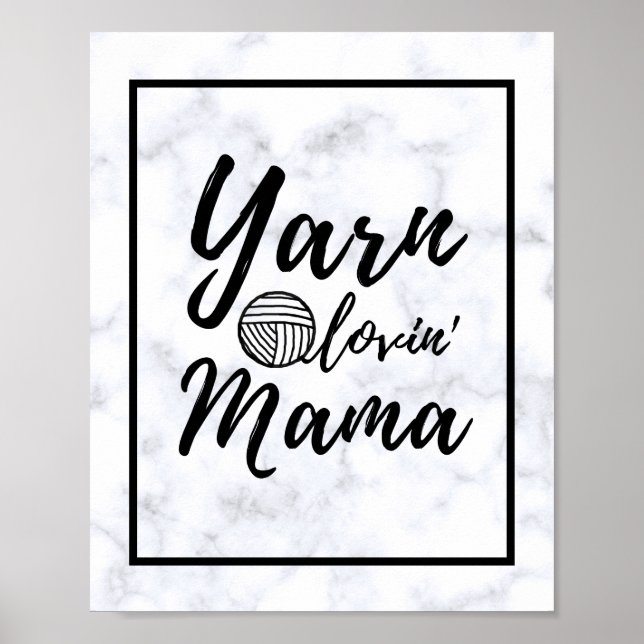 Yarn Love Mama Craft Room Poster (Vorne)