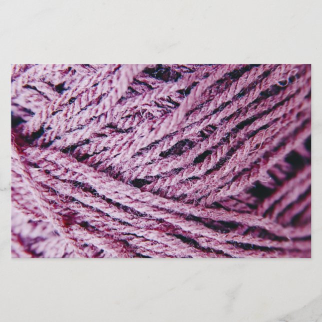 Yarn threads close-up photo custom flyer (Vorne)