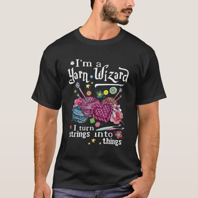 Yarn Wizard for or T-Shirt (Vorderseite)