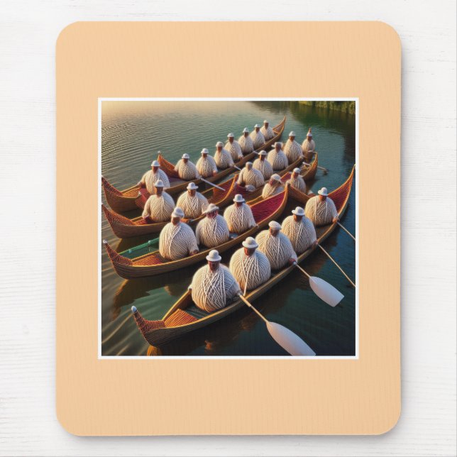 Yarnball Rowing-Crew Mousepad (Vorne)