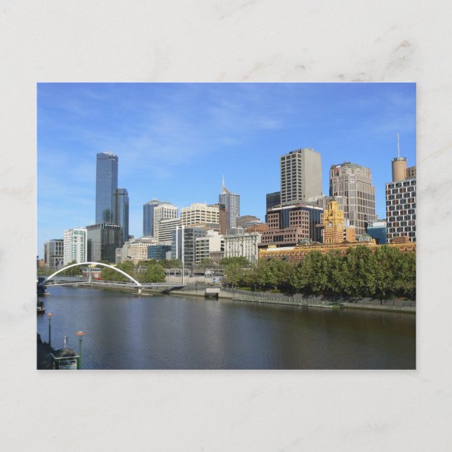 Yarra Skyline Postkarte (Vorderseite)