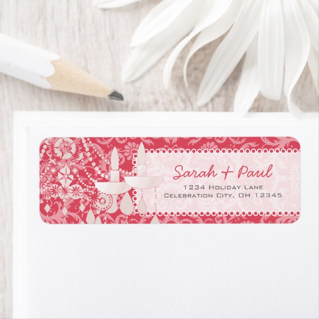 Yarrow Pink Candeliers geben das Adressenlabel zur (Insitu)