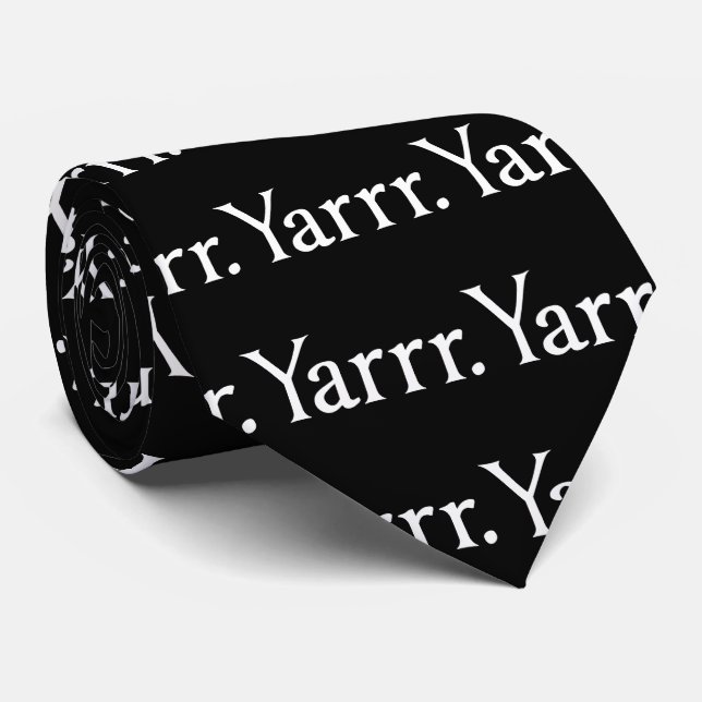 Yarrr Pirate Krawatte (Gerollt)