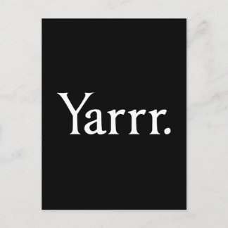 Yarrr Pirate Postkarte