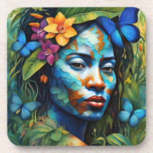 "Yarumi" Orchid Spirit - Frauen in Amazonien Getränkeuntersetzer