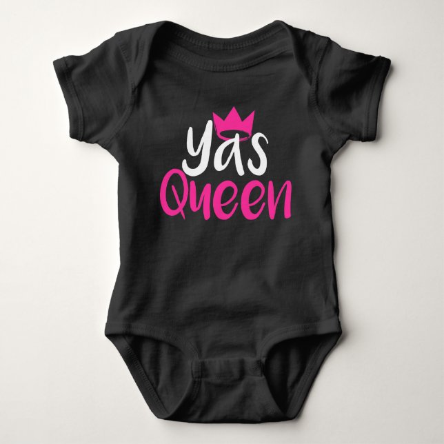 Yas Königin-Baby-Spielanzug Playsuit Baby Strampler (Vorderseite)