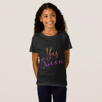 Yas Königin!  Kronen-Kinders-T-Shirt