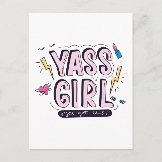 Yass Girl | Das haben Sie Got Postkarte (Vorderseite)