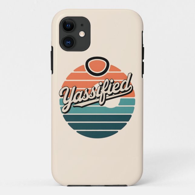 Yassified Retro Sunset Case-Mate iPhone Hülle (Rückseite)