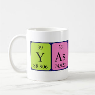 Yassin nom de table périodique tasse