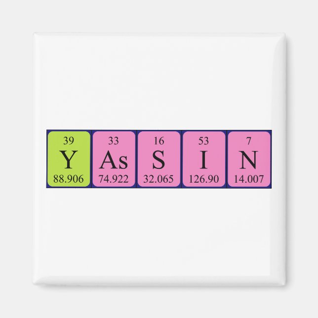 Yassin Periodenmagnet Magnet (Vorne)