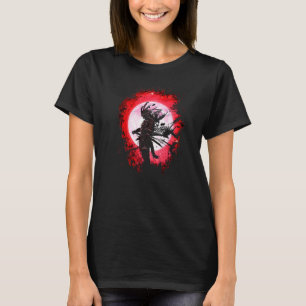 Yasuke Black Japanisch Samurai Bushido Warrior Kat T-Shirt