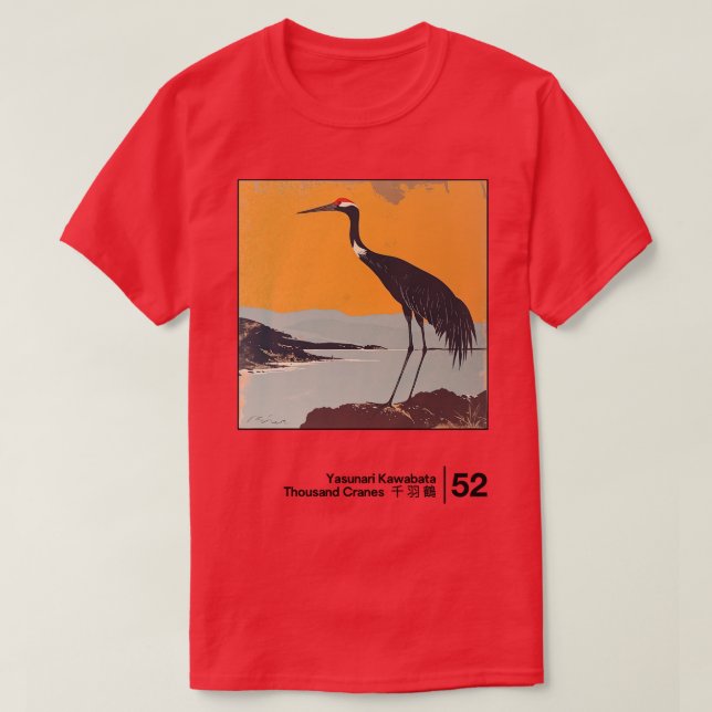 Yasunari Kawabata Minimal Style Graphic Artwork 1 T-Shirt (Design vorne)
