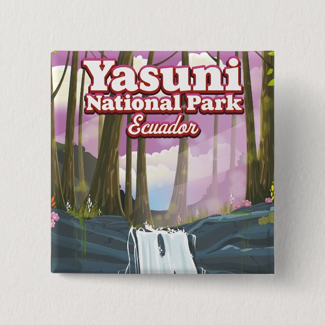 Yasuni-Nationalpark Ecuador Button (Vorderseite)