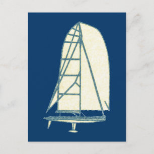 Yatching-Laserklasse Postkarte