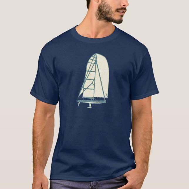 Yatching-Laserklasse T-Shirt (Vorderseite)