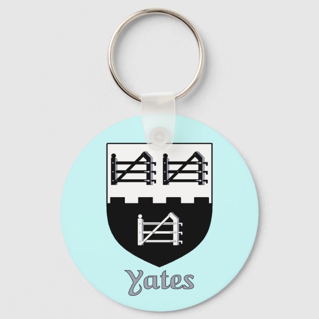 Yates Family Shield Schlüsselanhänger (Vorderseite)