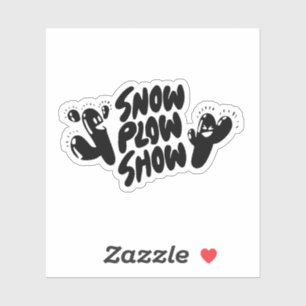 Yati M's Snow Plough Show Design #1 Aufkleber
