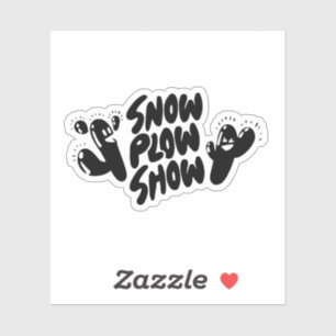 Yati M's Snow Plow Show Design #1 Sticker