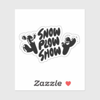Yati M's Snow Plow Show Design #1 Sticker