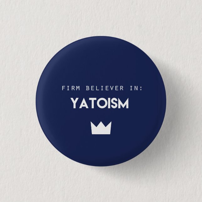 Yatoism Knopf Button (Vorderseite)