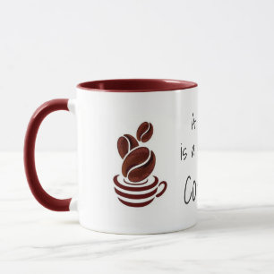Yawn ist ein Schrei für eine Kaffeetasse