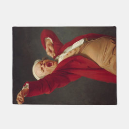 Yawning Man (Self-Portrait) (von Joseph Ducreux) Fußmatte