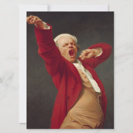 Yawning Man (Self-Portrait) (von Joseph Ducreux) Karte