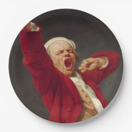 Yawning Man (Self-Portrait) (von Joseph Ducreux) Pappteller