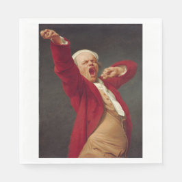 Yawning Man (Self-Portrait) (von Joseph Ducreux) Serviette