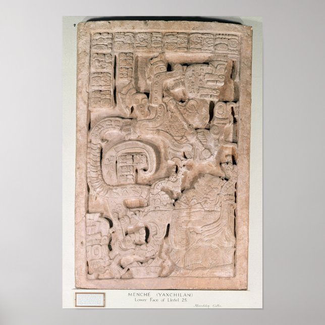 Yaxchilan lintel , Spate Classic Periode Poster (Vorne)