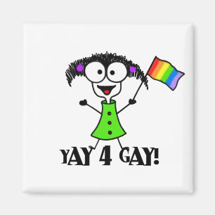 Yay 4 Homosexuell-Magnet Magnet