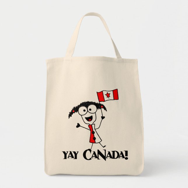 Yay Canada! Tragetasche (Vorne)
