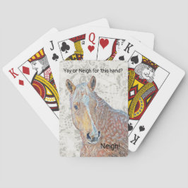 Yay oder Neigh Horgh Funny Playing Cards Spielkarten