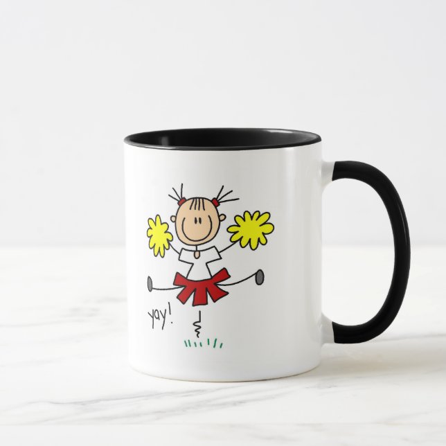 Yay Team-zujubelnde T-Shirts und Geschenke Tasse (Rechts)