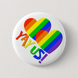 YAY US! Homosexuelle Button