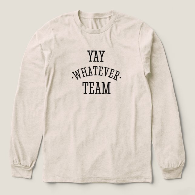 Yay Welches Team Tri-Blend Shirt (Design Vorderseite)