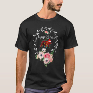 Yaya Bear Xmas Familie Weihnachten Pajama Red Kari T-Shirt