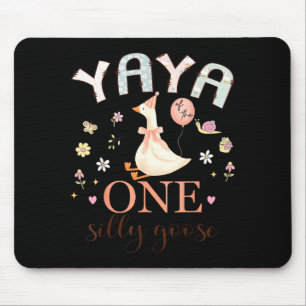 Yaya des einen albernen Gänse 1. Geburtstagsmädche Mousepad