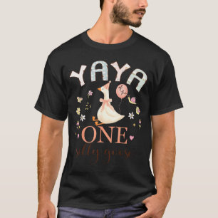 Yaya des einen albernen Gänsekindes zum 1. Geburts T-Shirt