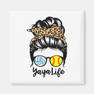 Yaya Life Unordentlicher Dutt Haare Lustig Softll Magnet