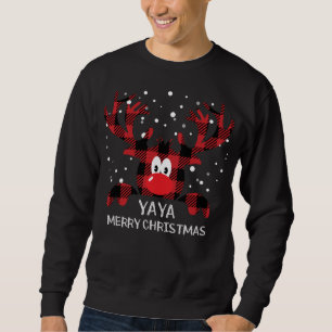 YAYA Sei immer du selbst Rentier Weihnachtsmann Hu Sweatshirt