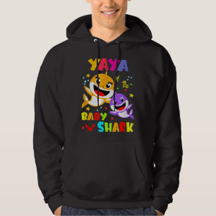 Yaya Shark Yaya Shark Family Mother Day Hoodie