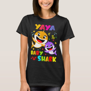 Yaya Shark Yaya Shark Family Mother Day T-Shirt