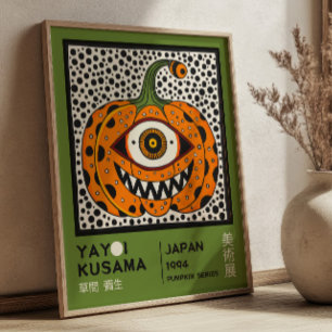 Yayoi Kusama Abstrakter Kürbis Farbige Ausstellung Poster