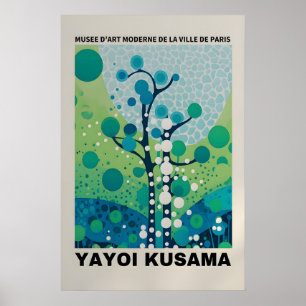 Yayoi Kusama Druck - Abstrakter Yayoi Kusama Poste Poster