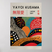 Yayoi Kusama Druck - Japanische Wandkunst - Home W